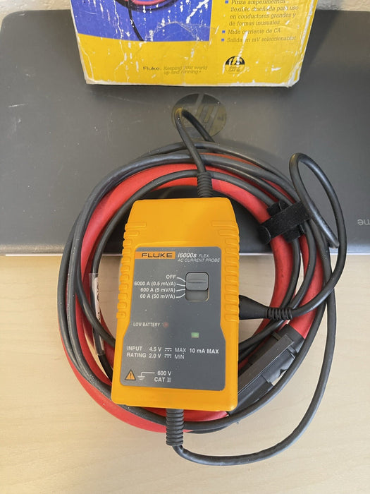 FLUKE AC CURRENT PROBE FLEXIBLE INDUSTRIAL I6000S FLEX-36