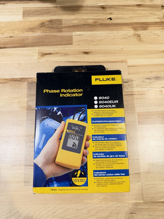 FLUKE 9040 3 PHASE ROTATION INDICATOR TESTER (NEW FACTORY SEALED) SHIPS FAST