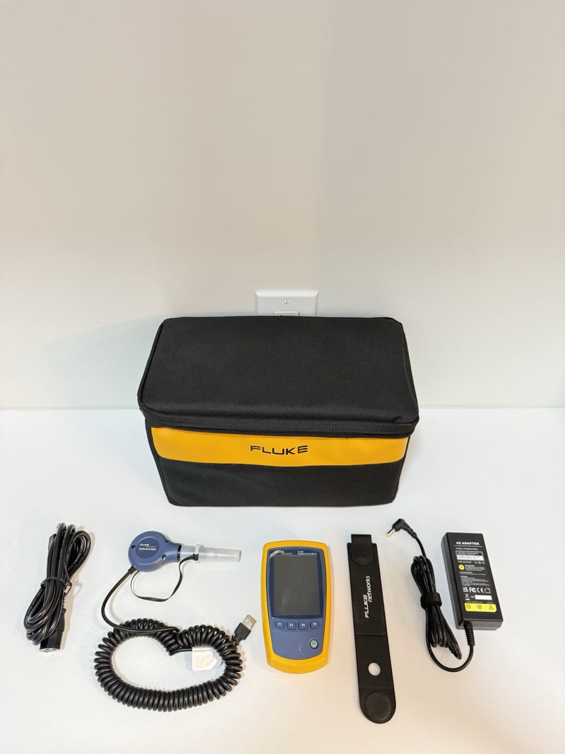 FLUKE NETWORKS FI-500 FIBER INSPECTOR MICRO KIT WITH BAG & CHARGER