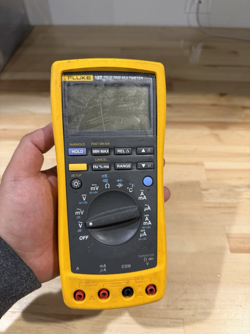 FLUKE 187 TRUE RMS MULTIMETER FOR PARTS