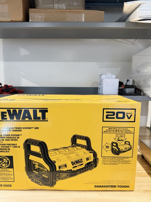 DEWALT DCB1800B 20V 1800 WATT PORTABLE POWER STATION & PARALLEL BATTERY CHARGER