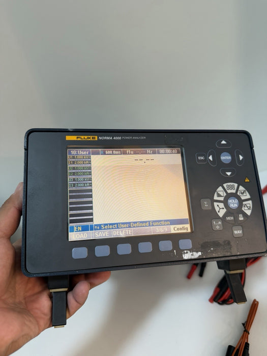 FLUKE NORMA 4000 POWER ANALYZER WITH LEADS & ACCESSORIES TESTED