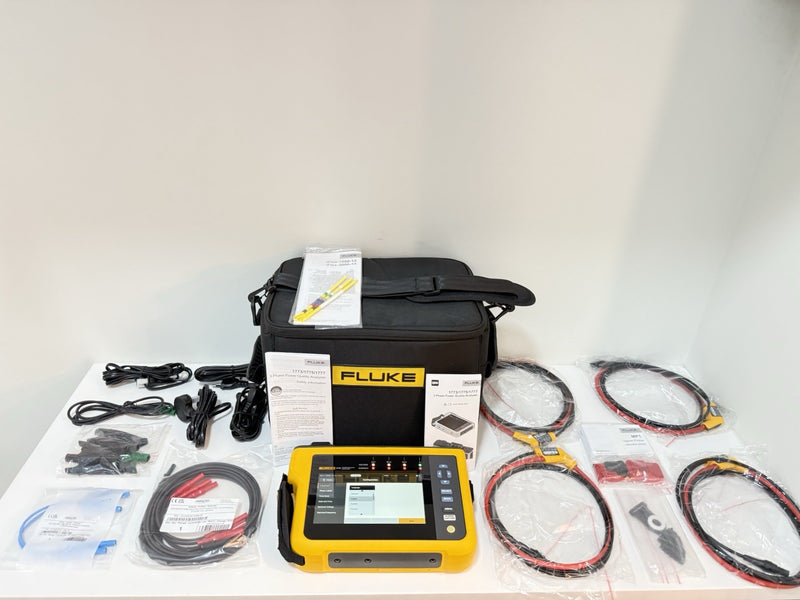 FLUKE 1775 THREE-PHASE POWER QUALITY ANALYZER WITH ACCESSORIES CALIBRATED 2028