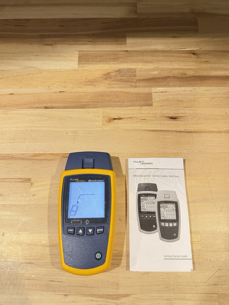 FLUKE NETWORKS MICROSCANNER 2 CABLE VERIFIER TESTED
