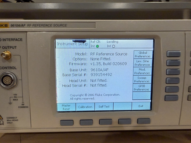 FLUKE 9610A/AF RF REFERENCE SOURCE - FREE SHIPPING (SHIPS FAST)