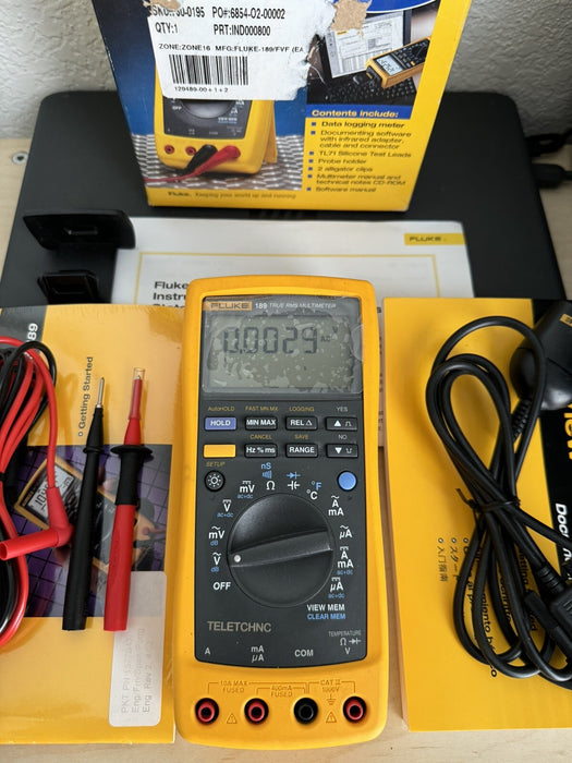 FLUKE 189/FVF COMBO PACK TRUE RMS DIGITAL MULTIMETER