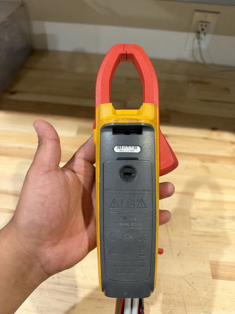 FLUKE 374 FC TRMS CLAMP METER W/ LEADS & CLIPS (TESTED) SHIPS FAST