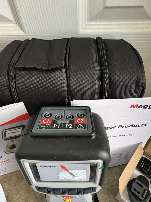MEGGER DLRO2X DUCTER LOW RESISTANCE OHMMETER & DATA STORAGE