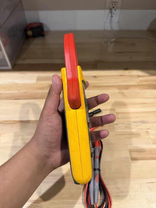 FLUKE 374 FC TRMS CLAMP METER W/ LEADS & CLIPS (TESTED) SHIPS FAST