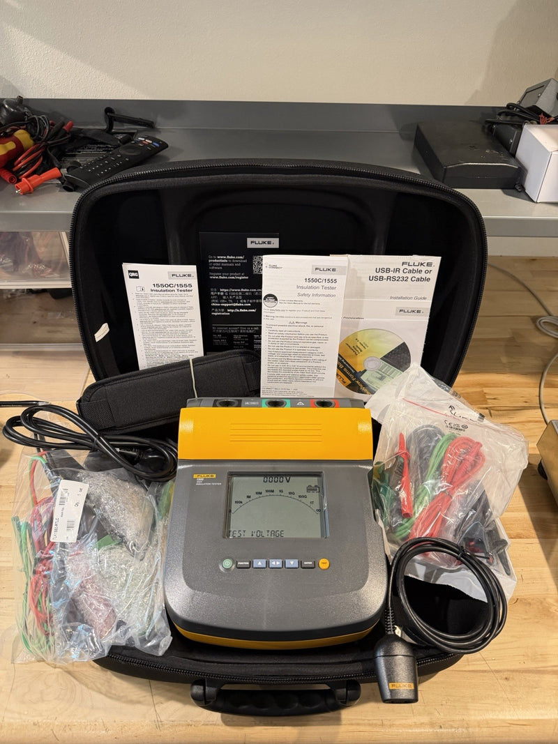 FLUKE 1555 10KV INSULATION TESTER FREE SHIPPING - TESTED (NEW)