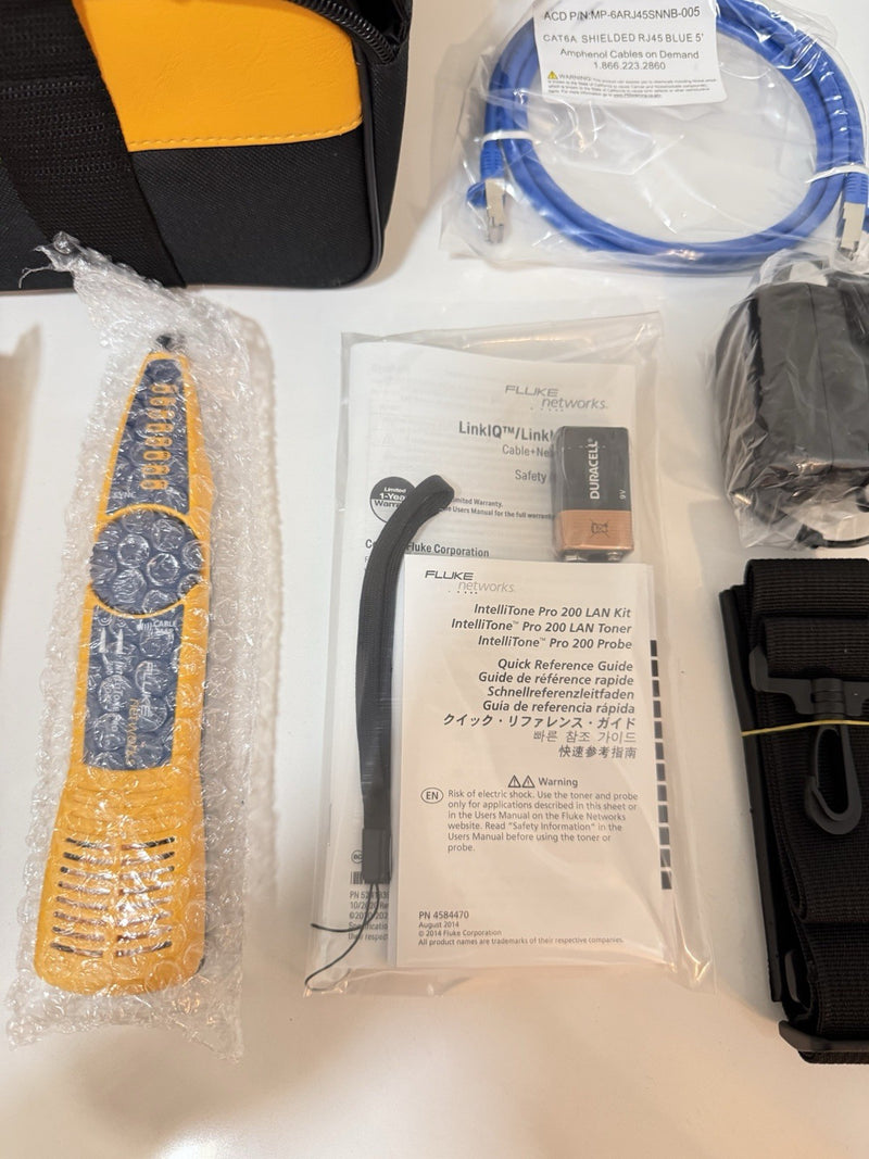 FLUKE NETWORKS LIQ-KIT LINKIQ TESTER KIT CALIBRATED 2025