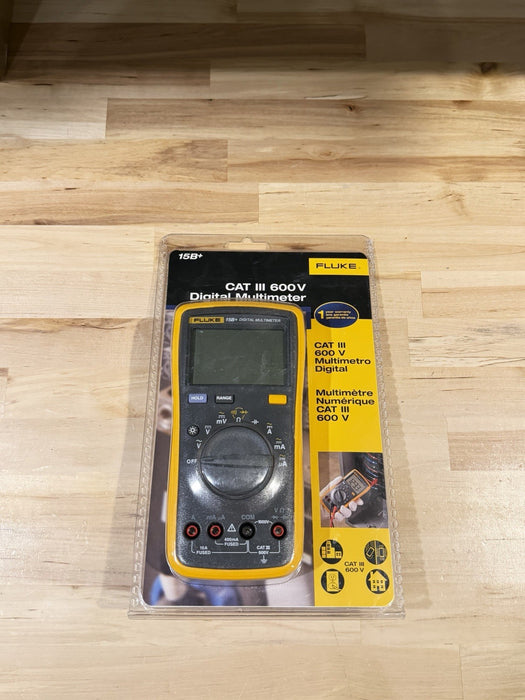 FLUKE 15B+ DIGITAL MULTIMETER CAT III 600V (NEW FACTORY SEALED) SHIPS FAST
