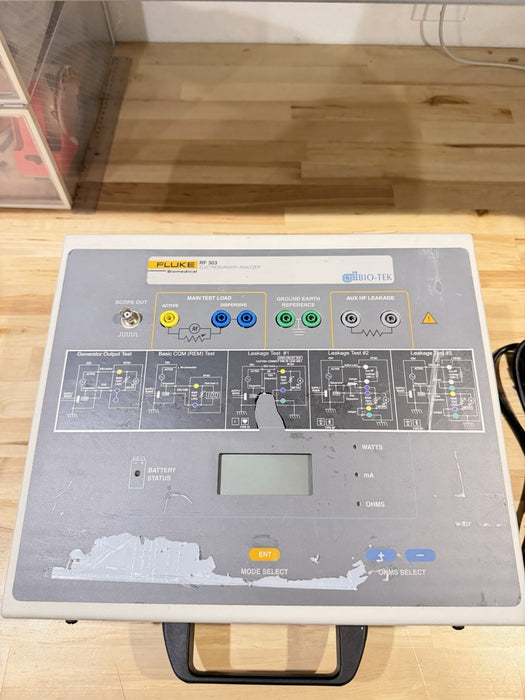FLUKE BIOMEDICAL RF303 ELECTROSURGERY ANALYZER TESTED