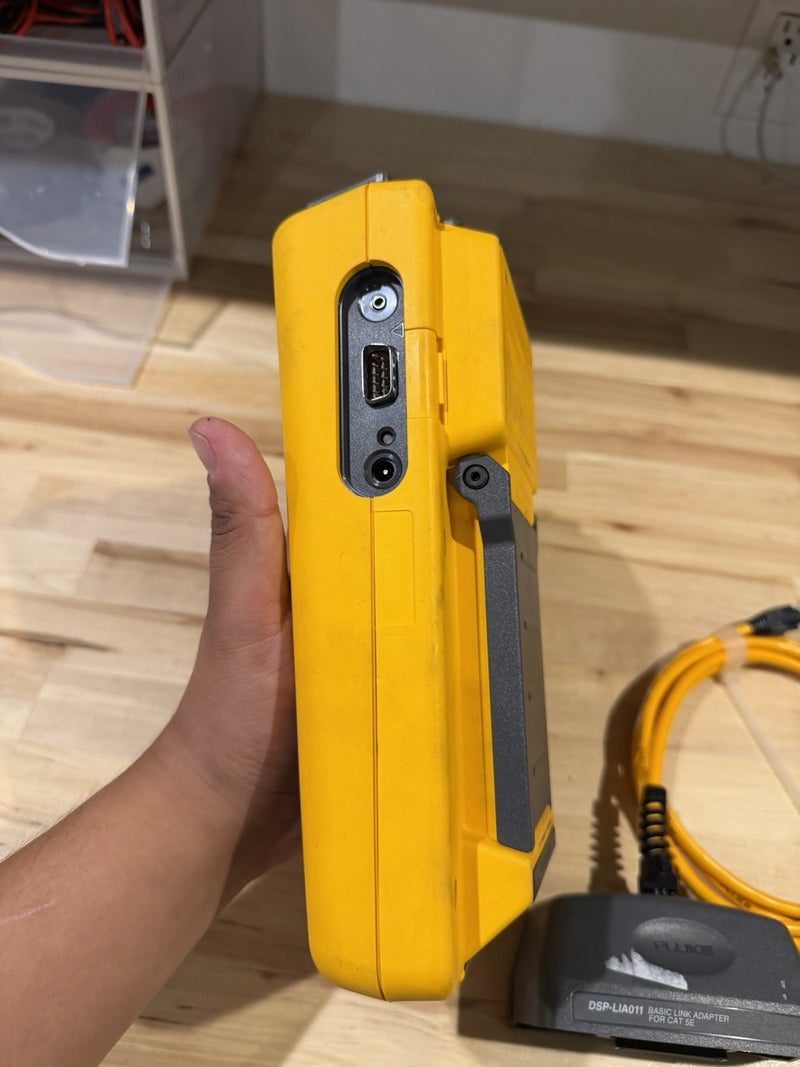 FLUKE NETWORKS DSP-4000SR SMART REMOTE WITHDSP-LIA012 ADAPTER TESTED