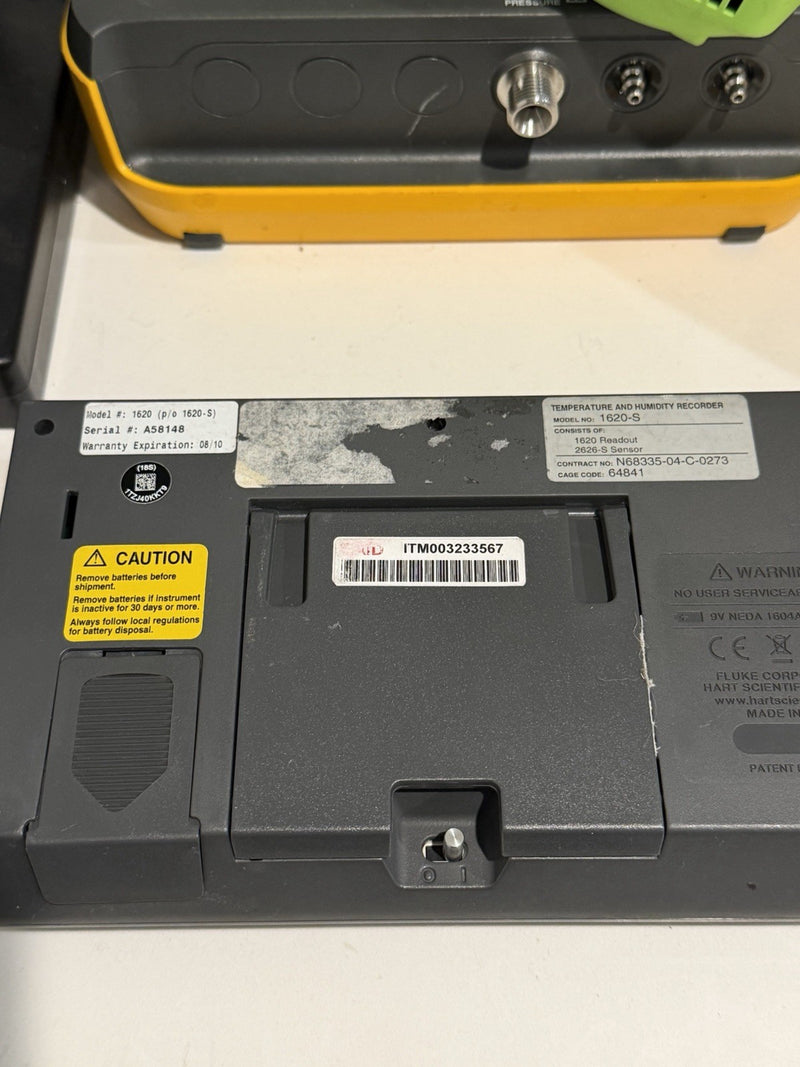 FLUKE HART SCIENTIFIC 1620 DEWK THERMO-HYGROMETER TESTED