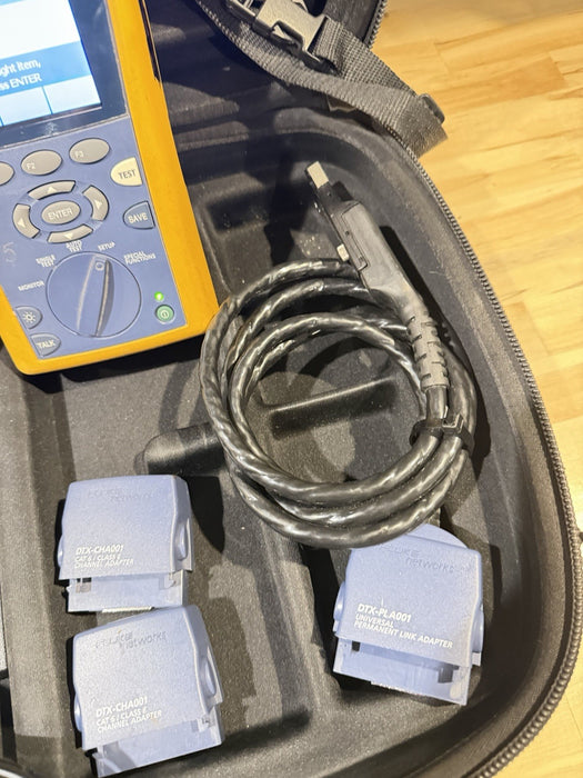 FLUKE DTX-1200 CABLE ANALYZER KIT W ACCESSORIES (TESTED) SHIPS FREE