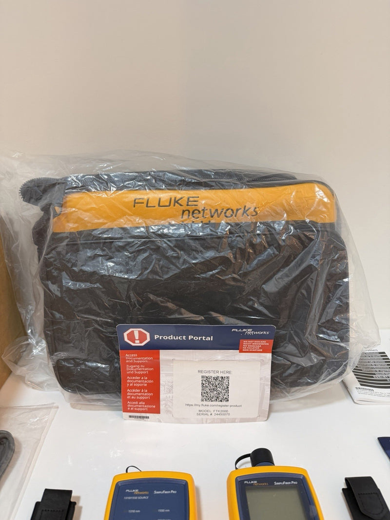 FLUKE NETWORKS FTK2000 SIMPLIFIBER SINGLE MODE 1310/1550NM FIBER VERIFICATION KT