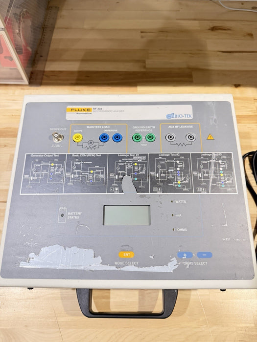 FLUKE BIOMEDICAL RF303 ELECTROSURGERY ANALYZER TESTED