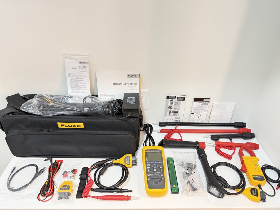 FLUKE BT521 BATTERY ANALYZER KIT W/ACCESSORIES (NEW FACTORY SEALED)CAL 2025/2026