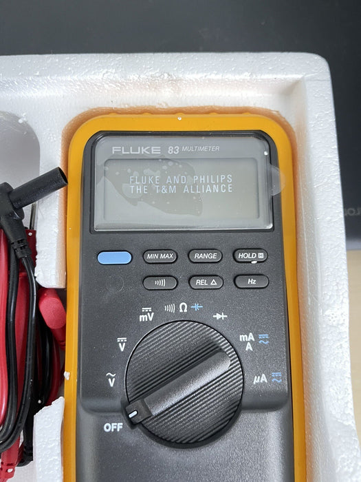 Fluke 83 Digital Multimeter Series W/ Probes, & OEM Box (NEW )