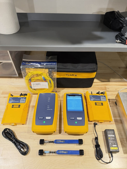 FLUKE NETWORKS CFP-SM CERTIFIBER PRO MODULE SET & DSX VERSIV MAINFRAME & REMOTE