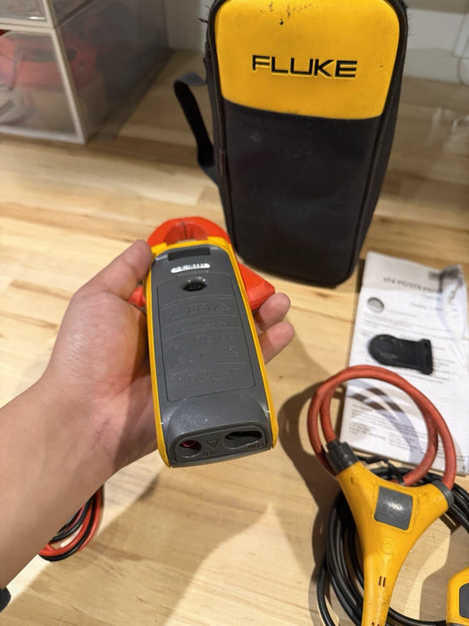 FLUKE 376FC WIRELESS TRUE RMS AC/DC CLAMP METER W/LEADS - SHIPS FAST