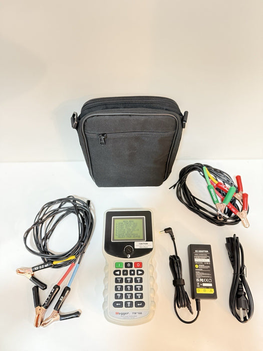 MEGGER TTR100 SINGLE PHASE TRANSFORMER TURN RATIO TEST SET TESTED