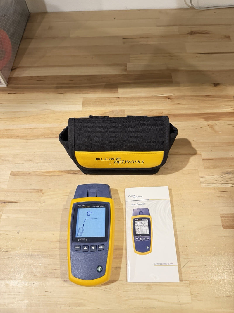 FLUKE NETWORKS MICROSCANNER 2 CABLE VERIFIER TESTED