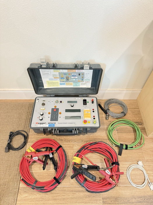 MEGGER MTO210 TRANSFORMER OHMMETER WITH ACCESSORIES CALIBRATED 2025 TESTED