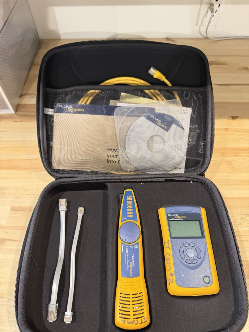 FLUKE NETWORKS LINKRUNNER PRO & INTELLITONE 200 KIT TESTER TESTED