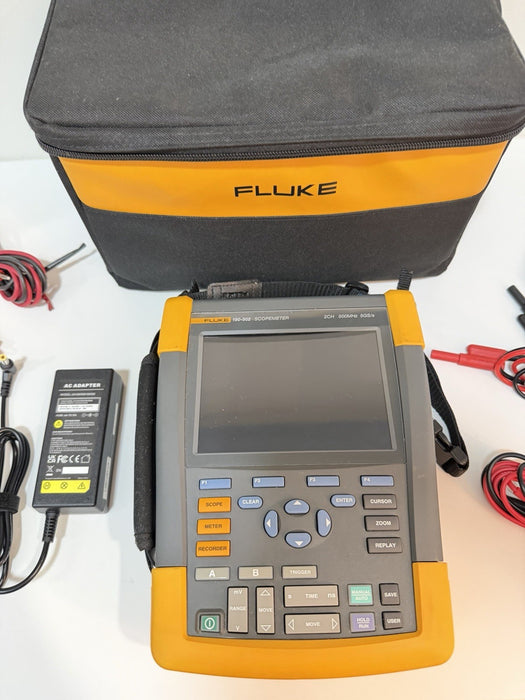FLUKE 190-502 SCOPEMETER 2CH 500MHZ 5GS/S TESTED