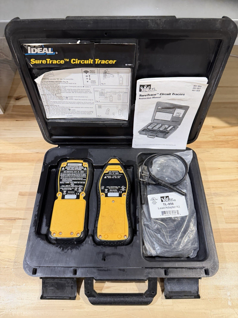 IDEAL 61-957 RC-959 TR-955 SURE-TRACE CIRCUIT TRACER KIT (TESTED) FREE SHIPPING