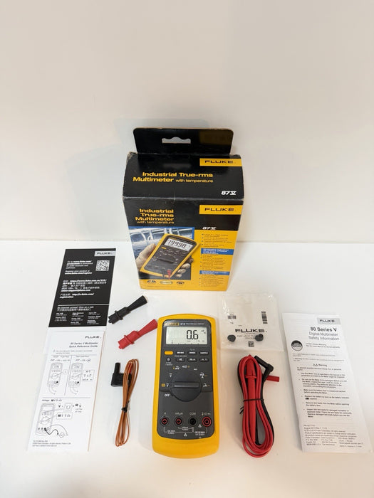 FLUKE 87V INDUSTRIAL TRUE RMS MULTIMETER (NEW FACTORY SEALED) SHIPS FAST