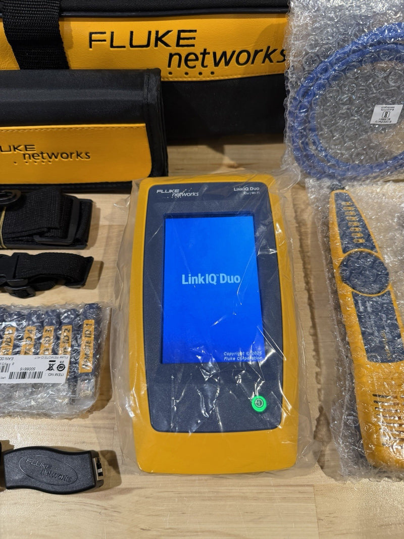 FLUKE NETWORKS LINKIQ-DUO KIT WIFI NETWORK TESTER MFD2025 SHIPS FREE