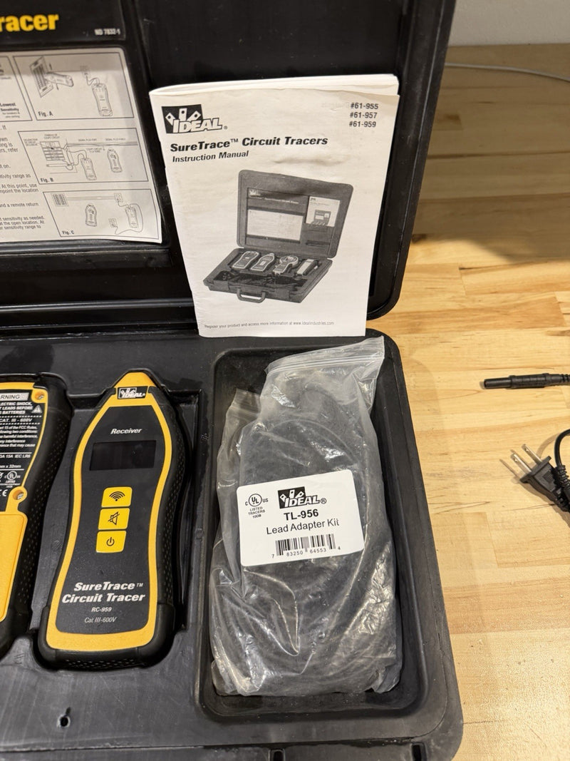 IDEAL 61-957 RC-959 TR-955 SURE-TRACE CIRCUIT TRACER KIT (TESTED) FREE SHIPPING