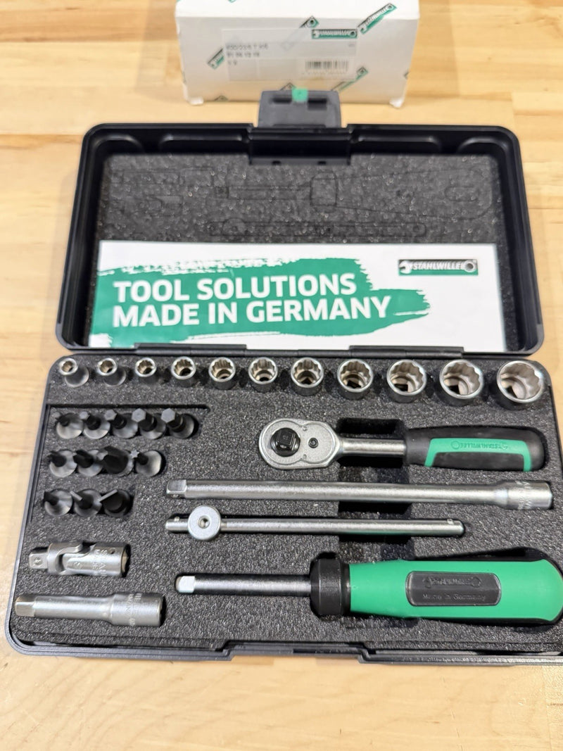STAHLWILLE SOCKET SET 1/4" SET WITH 29 PIECE KIT 40D/23/6 T KN