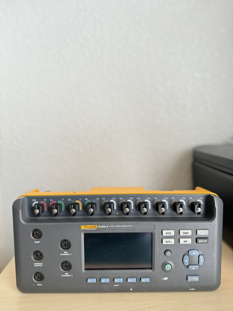 FLUKE BIOMEDICAL PROSIM 8 VITAL SIGNS SIMULATOR CALIBRATED 2020