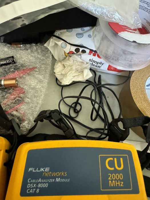 FLUKE NETWORKS DSX2-8000 CABLE CERTIFIER TETSER KIT TESTED