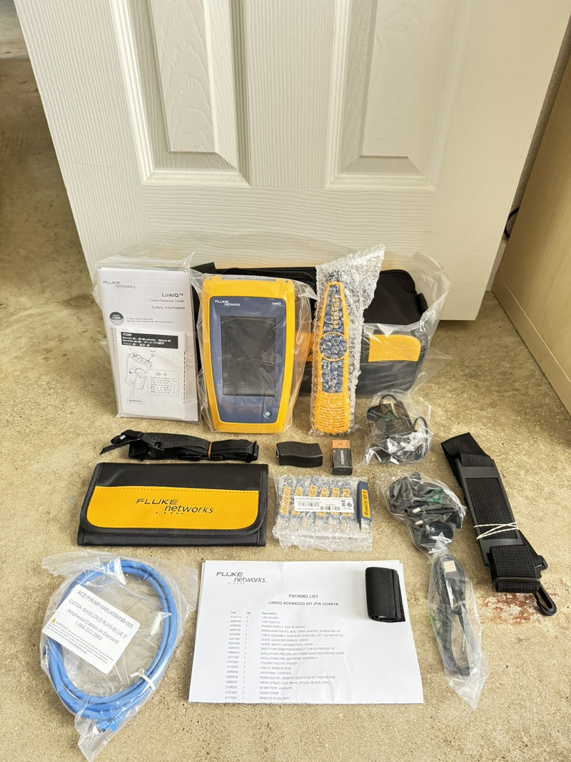 FLUKE NETWORKS LIQ-KIT LINKIQ TESTER & INTELLITONE PRO 200 CABLE NETWORK TESTER