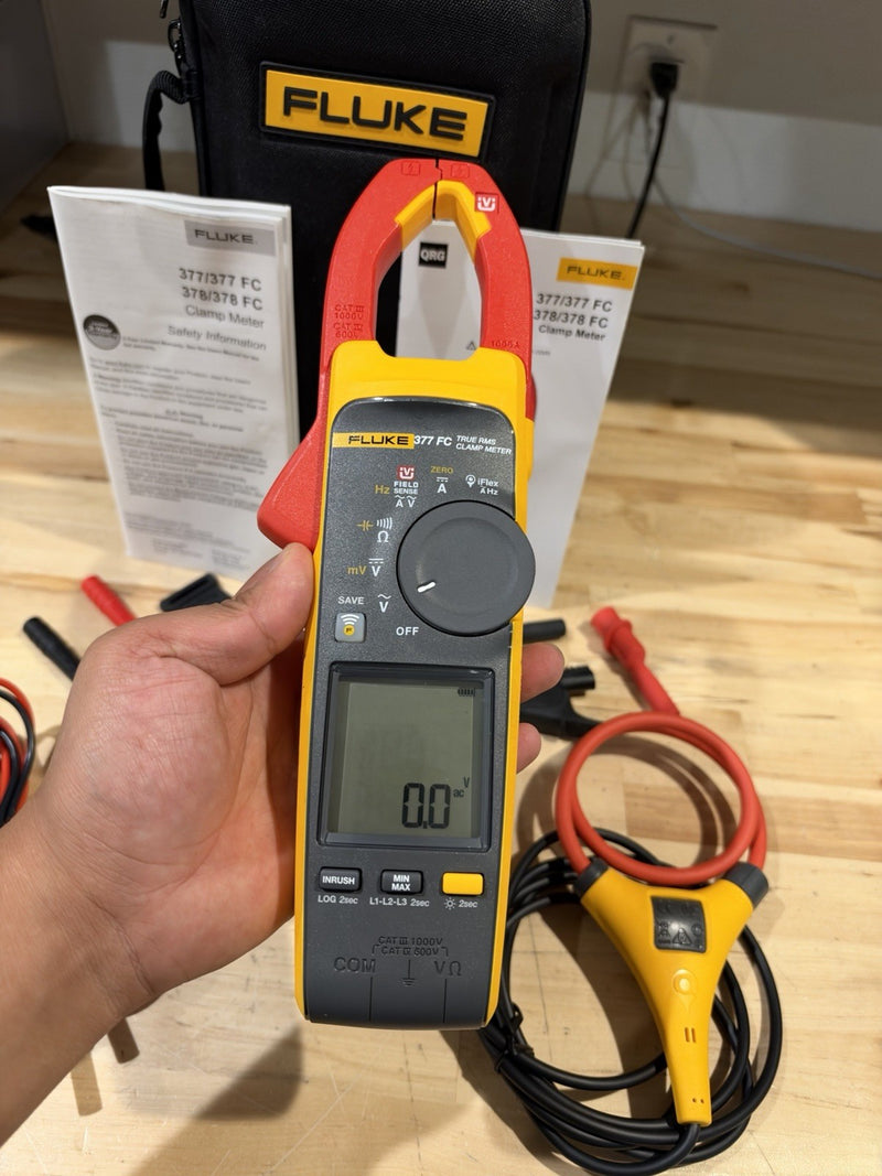 FLUKE 377 FC NON-CONTACT VOLTAGE CLAMP METER SHIPS FAST