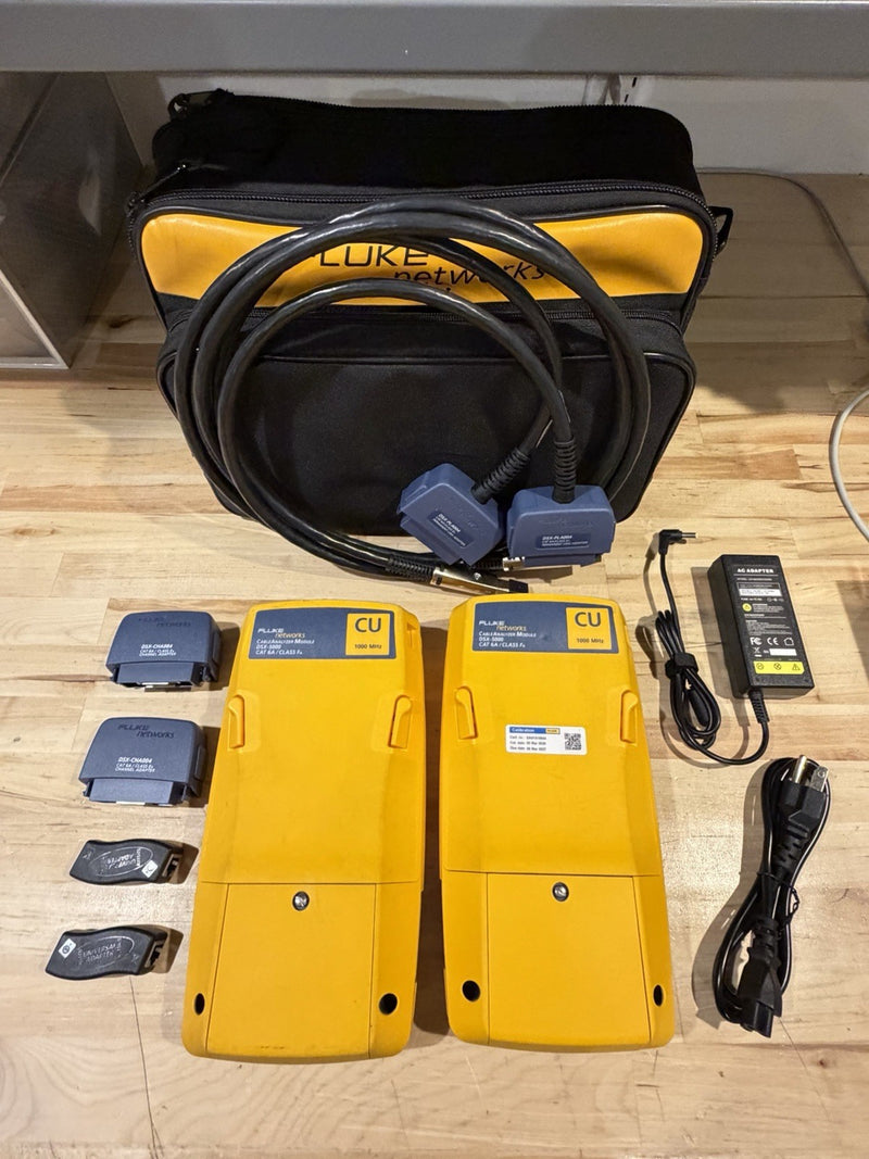 FLUKE NETWORKS DSX2-5000 2 CAT6 CAT6A LAN CABLE CERTIFIER TESTER CALIBRATED 2025
