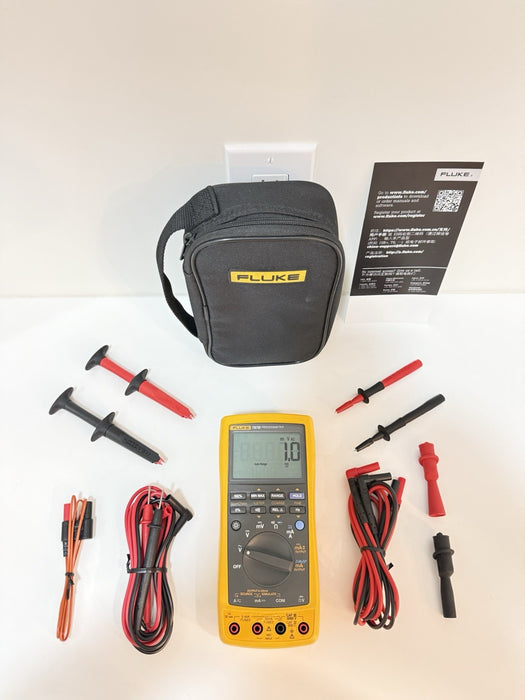 FLUKE 787B PROCESSMETER WITH ACCESSORIES & BAG TESTED