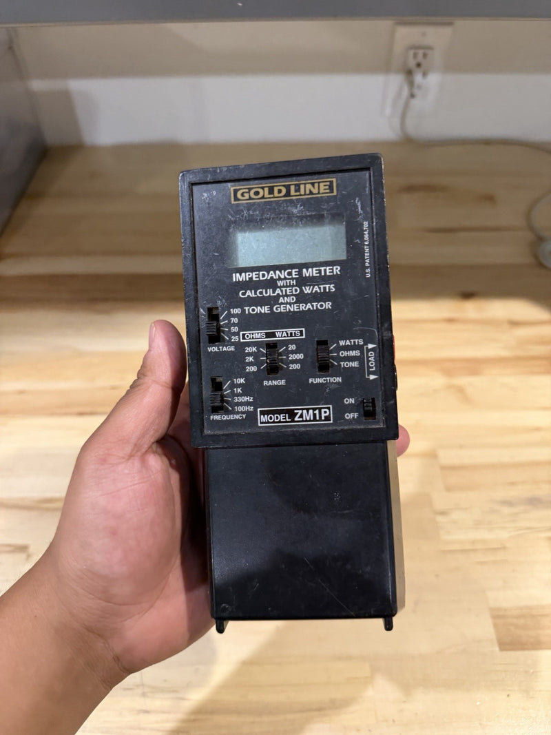 GOLDLINE ZM1P IMPEDANCE METER WITH LEADS FOR PARTS