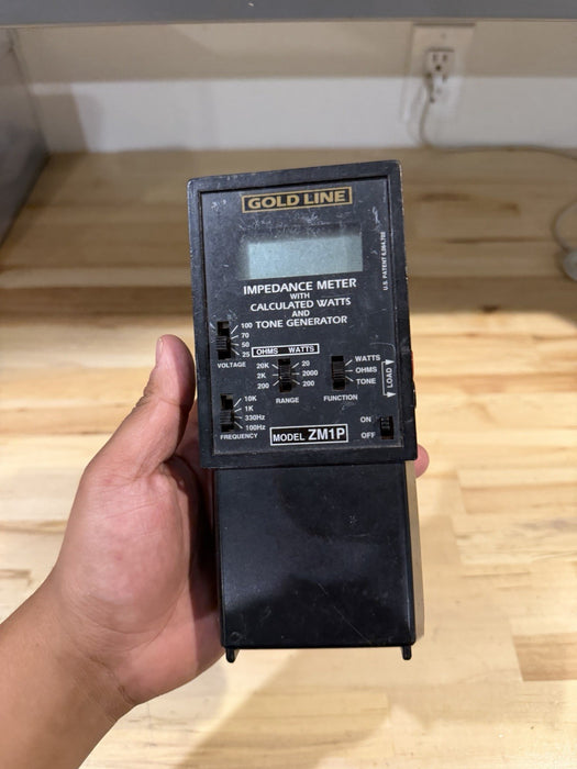 GOLDLINE ZM1P IMPEDANCE METER WITH LEADS FOR PARTS