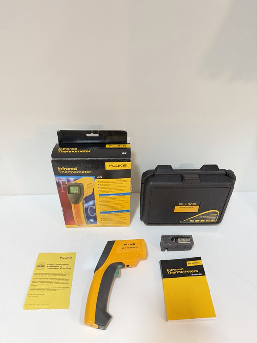 FLUKE 63 INFRARED THERMOMETER (NEW FACTORY SEALED) SHIPS FAST