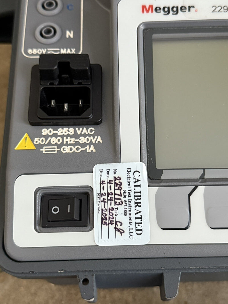 MEGGER AVO PMM-1 POWER MULTIMETER CALIBRATED 2025