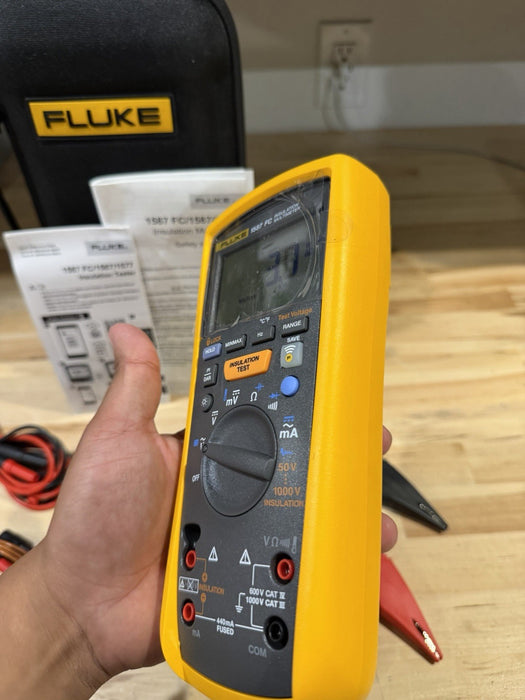 FLUKE 1587 FC 2 IN 1 HANDHELD DIGITAL INSULATION MULTIMETER