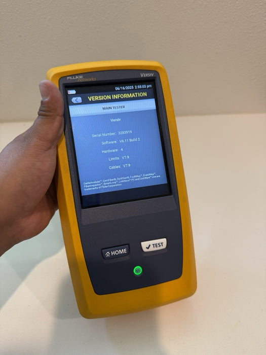 FLUKE NETWORKS VERSIV MAINFRAME FOR DSX-5000/DSX-8000DISPLAY DEFECT