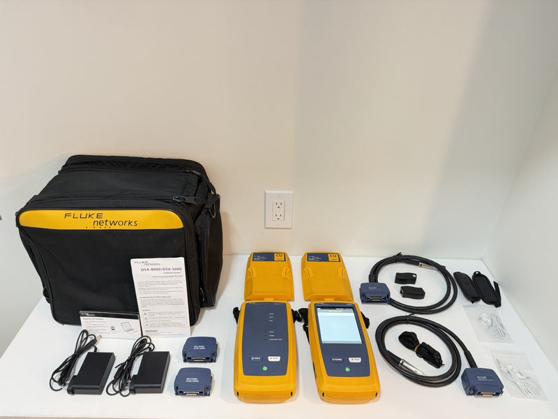 FLUKE NETWORKS DSX-5000 VERSIV CAT6 CAT6A LAN CABLE CERTIFIBER TESTER DSX 5000