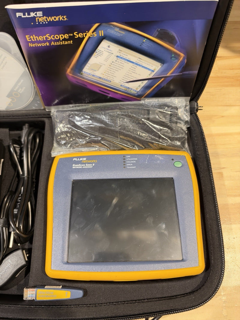 FLUKE NETWORKS ETHERSCOPE SERIES II NETWORK ASSISTANT KIT - SHIPS FAST